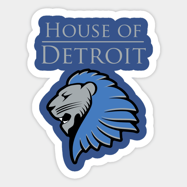 House of Detroit Sticker by SteveOdesignz